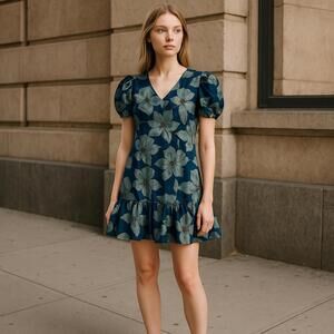 NWT‎ TCEC Floral Mini Dress Sz Large